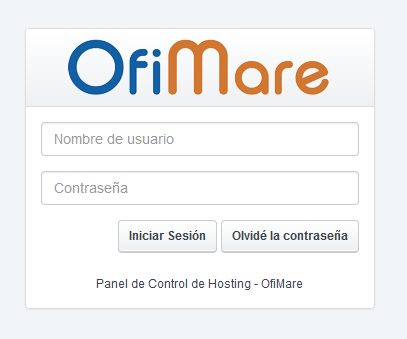 Panel OfiMare - login Panel OfiMare - login